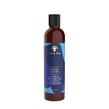 As I Am Dry & Itchy Scalp Care Olive & Tea Tree Oil Leave-In Conditioner – 8 oz